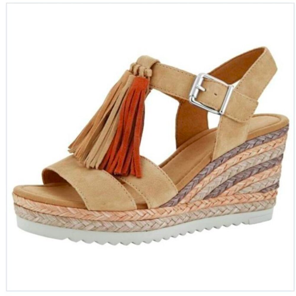 Gabor Womens Beige Sandals Shoes New 5 1/2 US 8